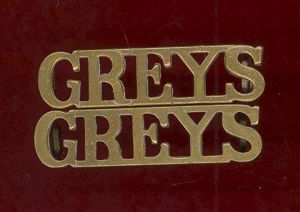 GREYS Royal Scots Greys OR's shoulder titles