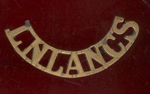 L.N.LANC'S Loyal North Lancashire Victorian shoulder title