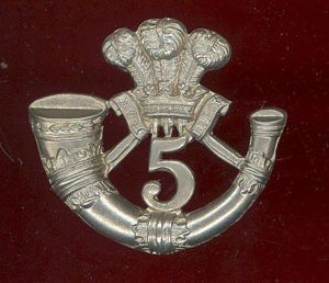 5th Cornwall Rifle Volunteers Victorian OR's cap badge