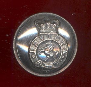 East Kent Militia original Victorian large Officer's button