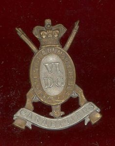 6th Dragoon Guards Carabiniers Victorian OR's cap badge