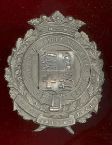 39th Middlesex Rifle Volunteer Corps Victorian Shako plate