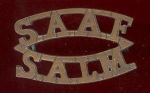 S.A.A.F. South Africa Air Force shoulder title