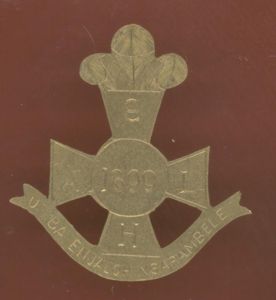 South African Light Horse sheet brass Boer War slouch hat badge