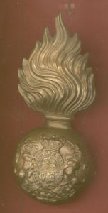 Scottish Royal Scots Fusiliers Victorian OR's Fur Cap Busby Badge