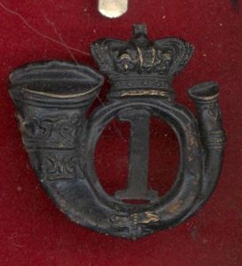 Scottish 1st Lanarkshire Rifle Volunteers Victorian glengarry badge
