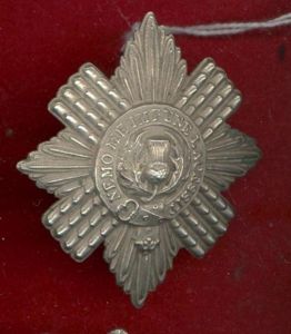 Scottish 2nd Royal Lanark Militia Victorian shako plate c.1860