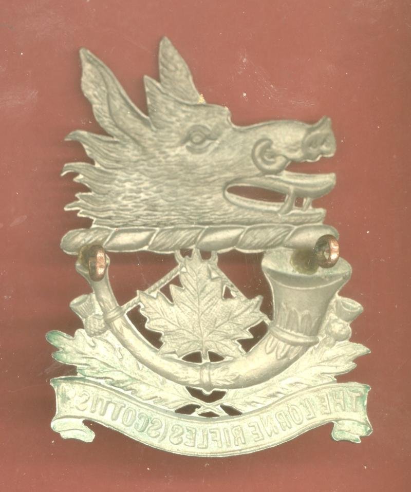 Canadian Lorne Rifles (Scottish) Pipers glengarry badge — image 2