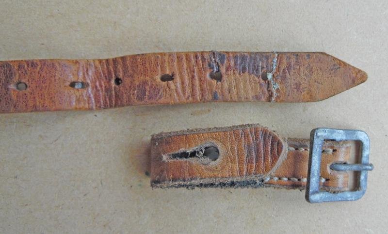 Original Repaired German Helmet Chinstrap — image 3
