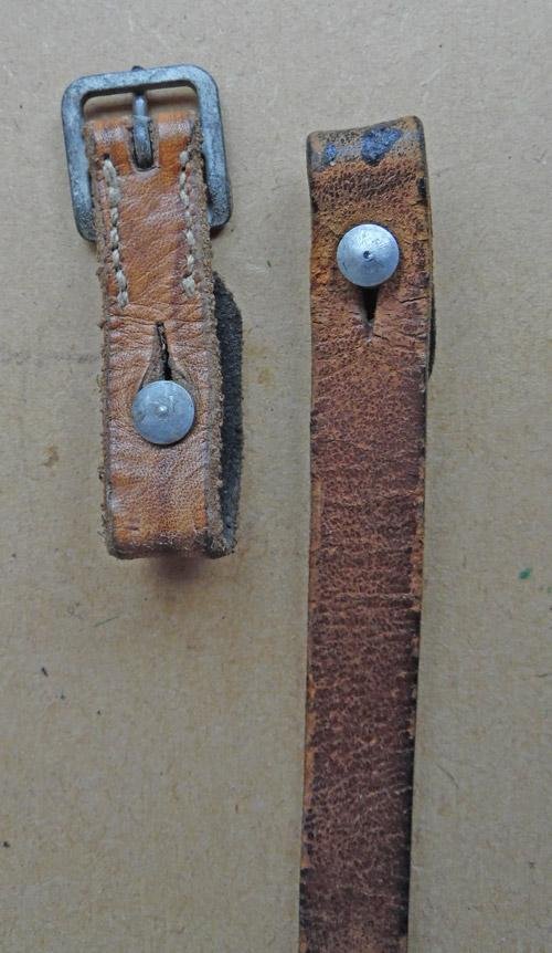 Original Repaired German Helmet Chinstrap — image 4