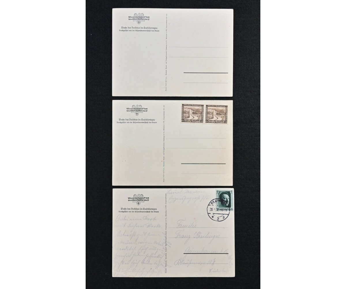 3x Winterhilfswerke des Deutschen Volkes 1936/37 Postcards — image 5