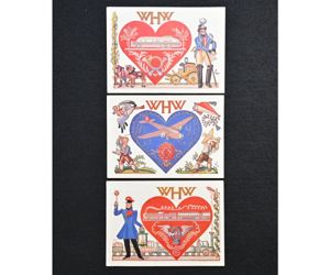 3x Winterhilfswerke des Deutschen Volkes 1936/37 Postcards