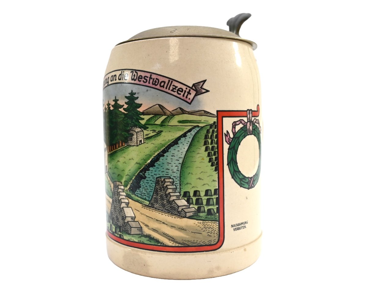 Rare RAD 'Westwallzeit' Beer Stein — image 3