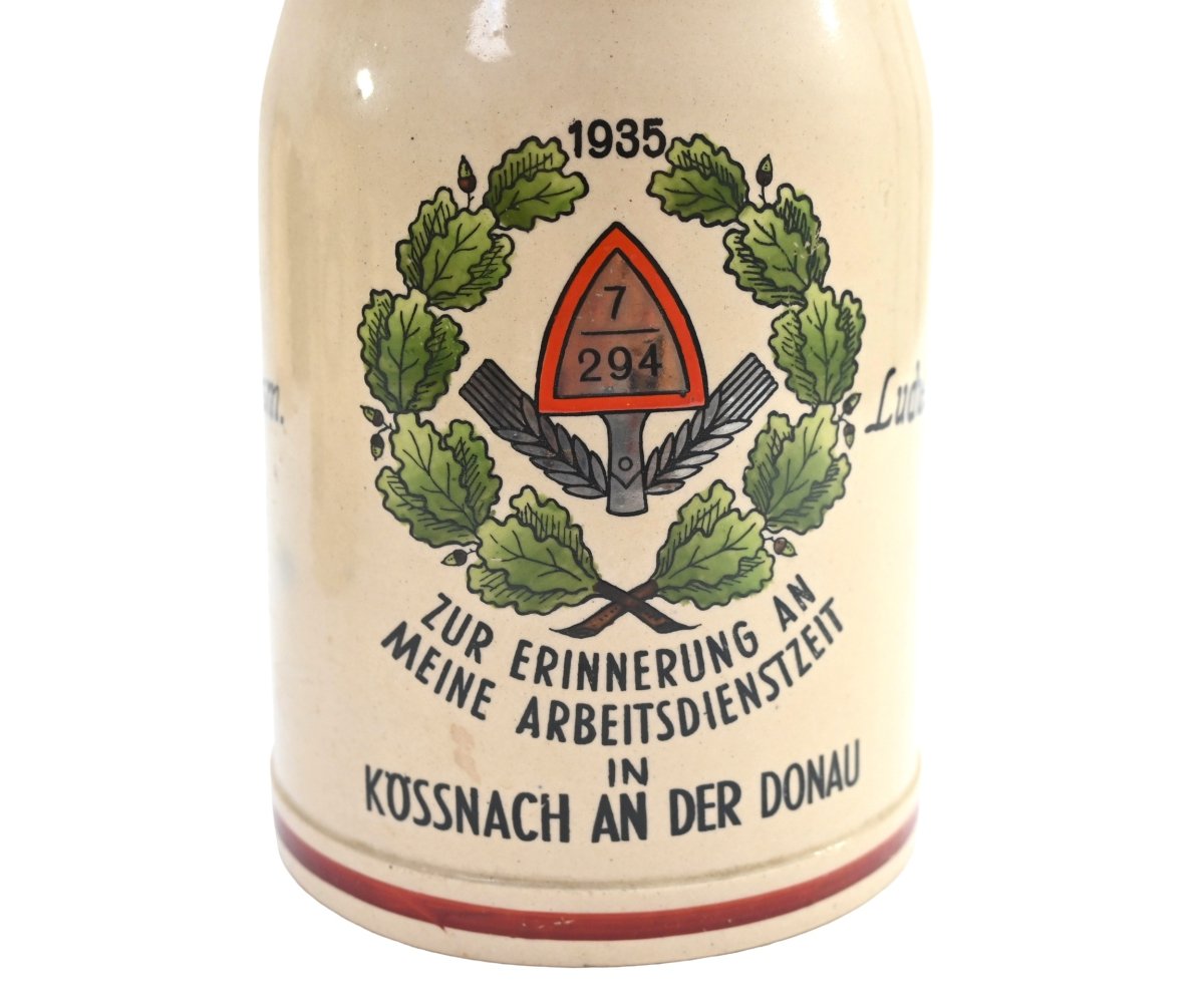 Reichsarbeitsdienst Abt.7/294 Beer Stein — image 2