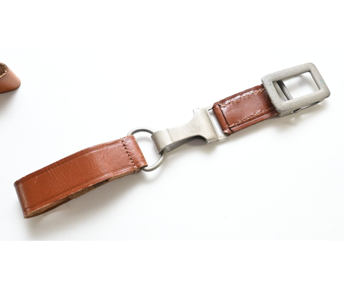 Mint! Brown Leather Officer's Cross Strap