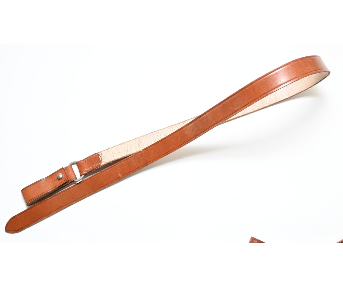 Mint! Brown Leather Officer's Cross Strap