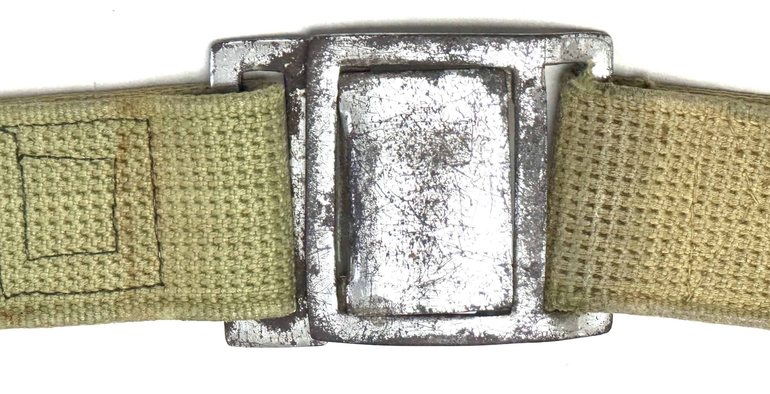 Chinese People's Volunteer CPV Korean War Web Belt with Interlocking Buckle