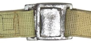 Chinese People's Volunteer CPV Korean War Web Belt with Interlocking Buckle