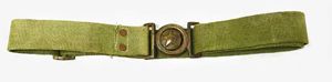 Chinese People's Volunteer CPV Korean War Officer Web Belt with Round Star Buckle