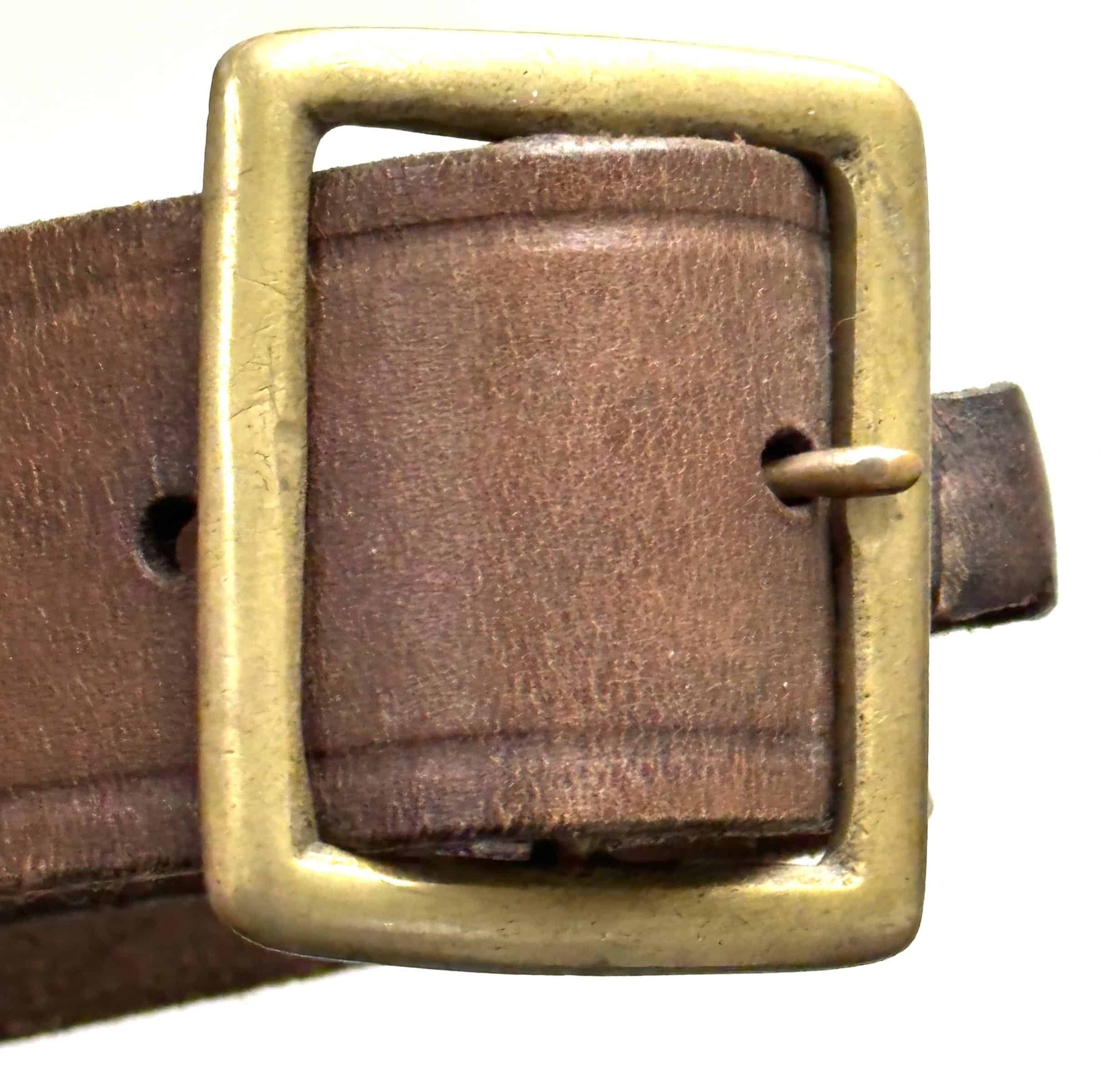 Chinese People's Volunteer CPV Korean War Officer's Leather Cartridge Belt — image 5