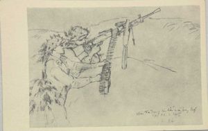 North Vietnamese Army Viet Cong Postcard RP-46 Belt Type 58 Fed Machine Gun