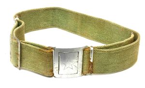 North Vietnamese Army Hanoi made Web Belt with Large Interlocking Star Buckle