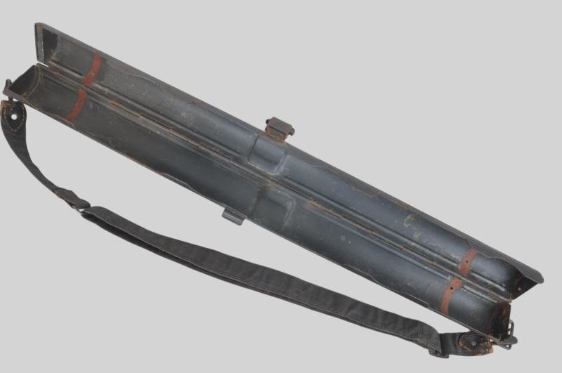 Bump 566 - WW2 German Spare Barrel Carrier 1940 In Luftwaffe Blue paint — image 3