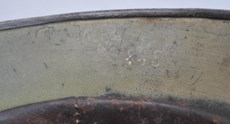 WW2 German Army M35 Sawdust/Woodchip Normandy Camouflage Helmet — image 19