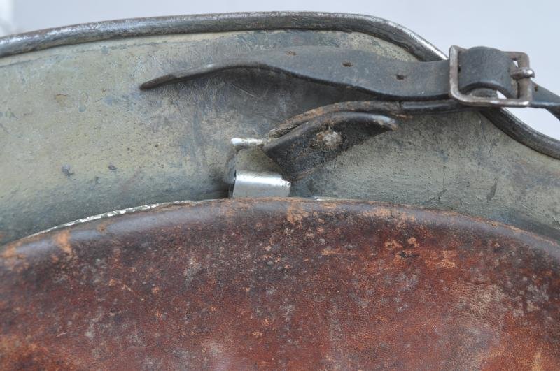 WW2 German Army M35 Sawdust/Woodchip Normandy Camouflage Helmet — image 20