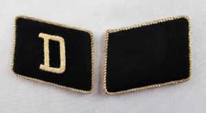Paire de patte de col pour gardien du camp de Dachau