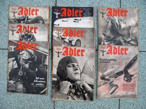 Lot de 22 revues  'Der Adler' en Italien de 1941