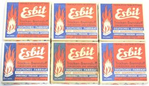 German Wehrmacht Esbit Kocher Mod. 9 Fuel Tablets Box Variation 6 b.