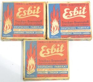 German Wehrmacht Esbit Kocher Mod. 9 Fuel Tablets Box Variation 2.