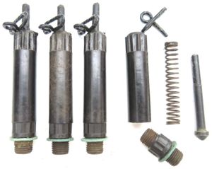 German Wehrmacht Zug Zünder 42 ZZ42 Bakelite Fuze, Unmarked Striker, Bakelite Tube Marked hae, Bakelite Connector, Inert.