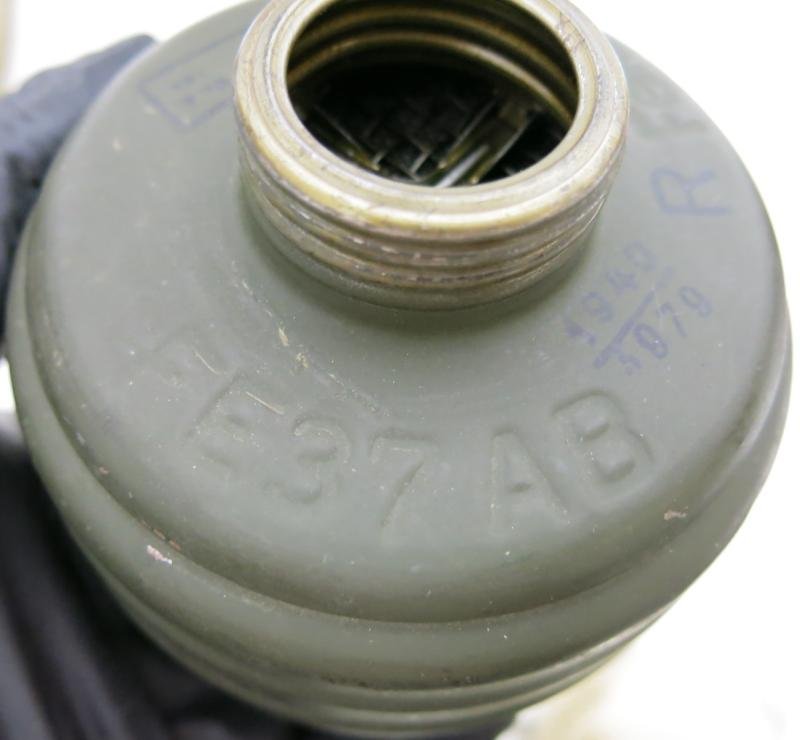 German Wehrmacht Combat GM38 Gas Mask Set, Typical Late War Mixed Parts Made Set, Part II Of II.