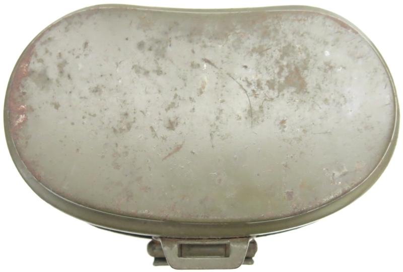 German Wehrmacht Kochgeschirr M42 Red Enamel Inside Steel Mess Kit CFL 44 Matching.