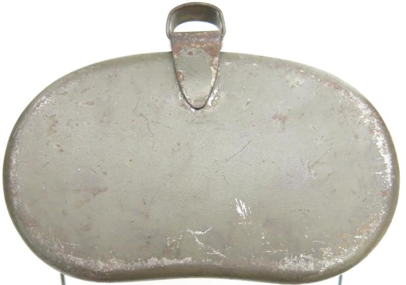 German Wehrmacht Kochgeschirr M42 Red Enamel Inside Steel Mess Kit CFL 44 Matching.