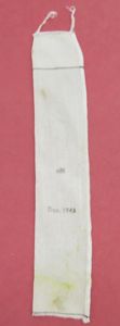 German Wehrmacht 2 cm FLAK Empty Powder Sack nlh Dez. 1943.