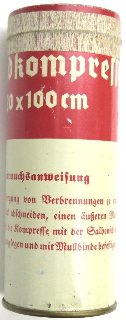 German Wehrmacht Medical Brandkompresse Wehrkreissanitätspark IV, (Dresden), Sealed.