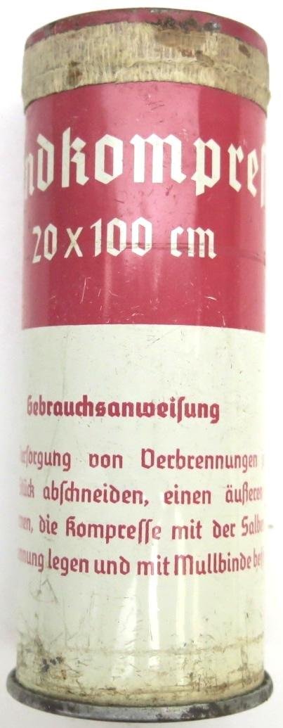 German Wehrmacht Medical Brandkompresse Wehrkreissanitätspark IV, (Dresden), Sealed.