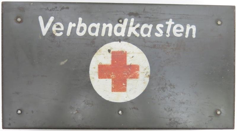 German Wehrmacht Verbandkasten Full With Different Dressings, As Found.