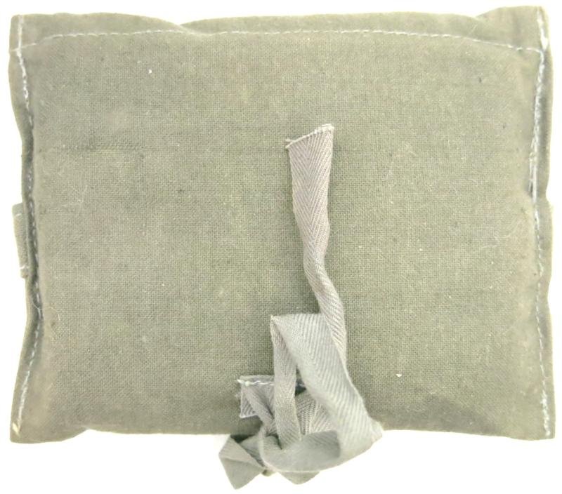 German Wehrmacht Medical Verbandtuch Scarf In White With Cloth Bag.