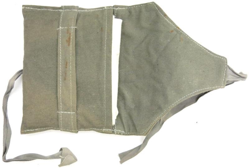 German Wehrmacht Medical Verbandtuch Scarf In White With Cloth Bag.