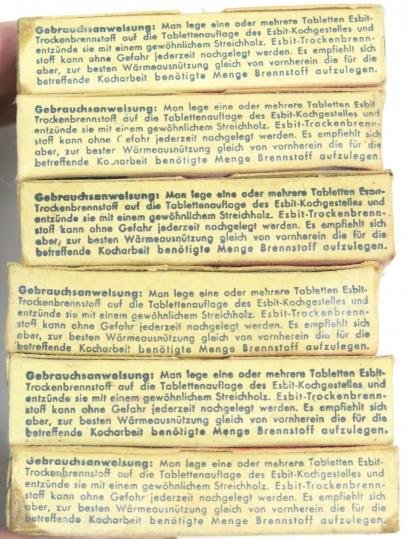 German Wehrmacht Esbit Kocher Mod. 9 Fuel Tablets Box Variation 5.