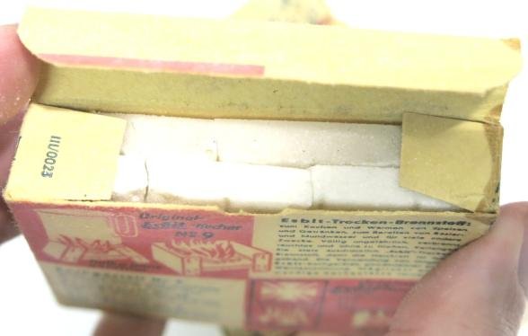 German Wehrmacht Esbit Kocher Mod. 9 Fuel Tablets Box Variation 5.