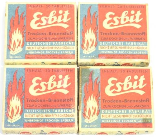German Wehrmacht Esbit Kocher Mod. 9 Fuel Tablets Box Variation 3.