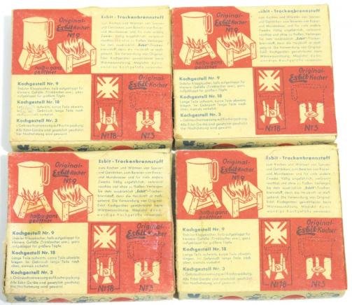 German Wehrmacht Esbit Kocher Mod. 9 Fuel Tablets Box Variation 3.