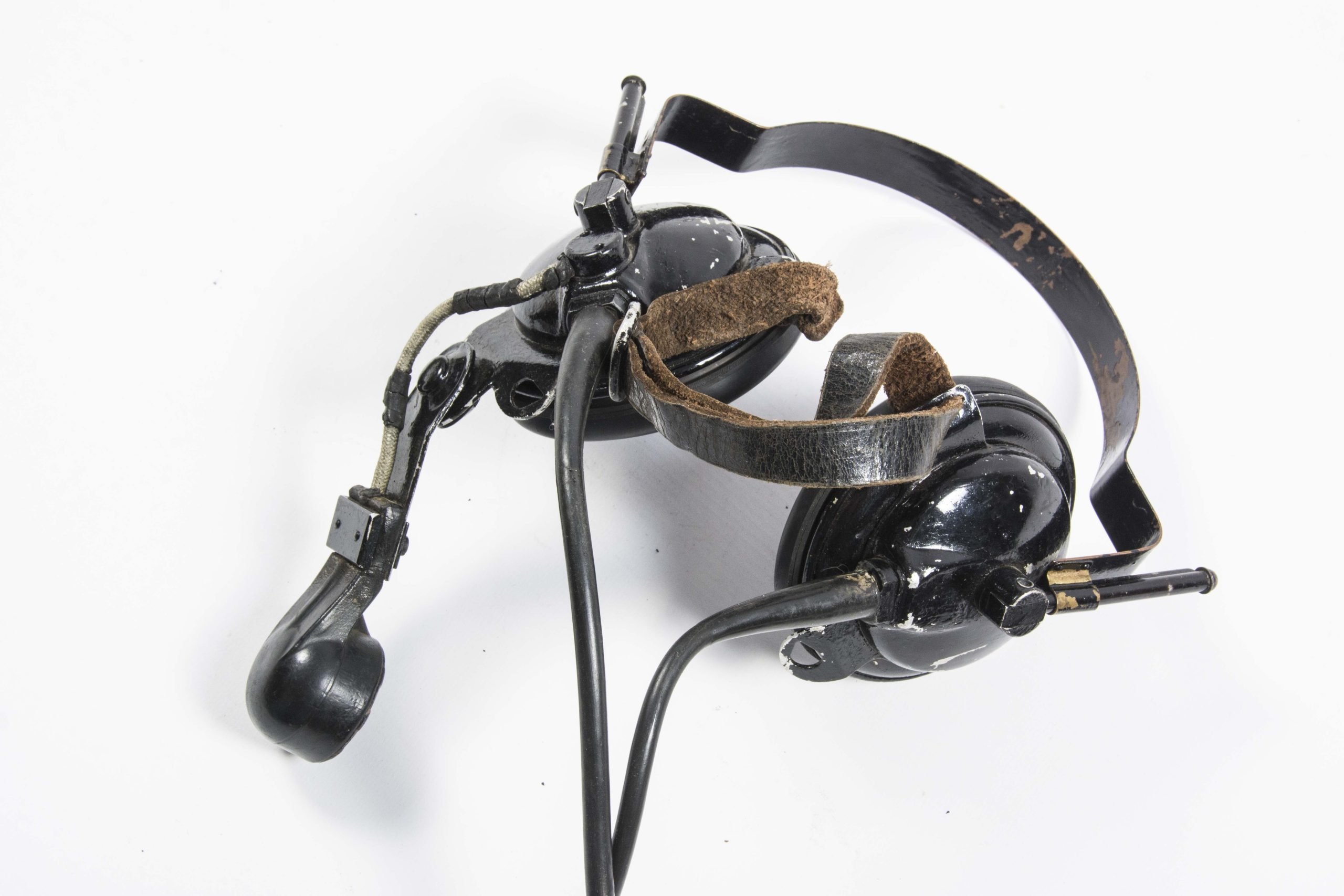 Rare pre war complete (!) coastal artillery communication headset — image 13