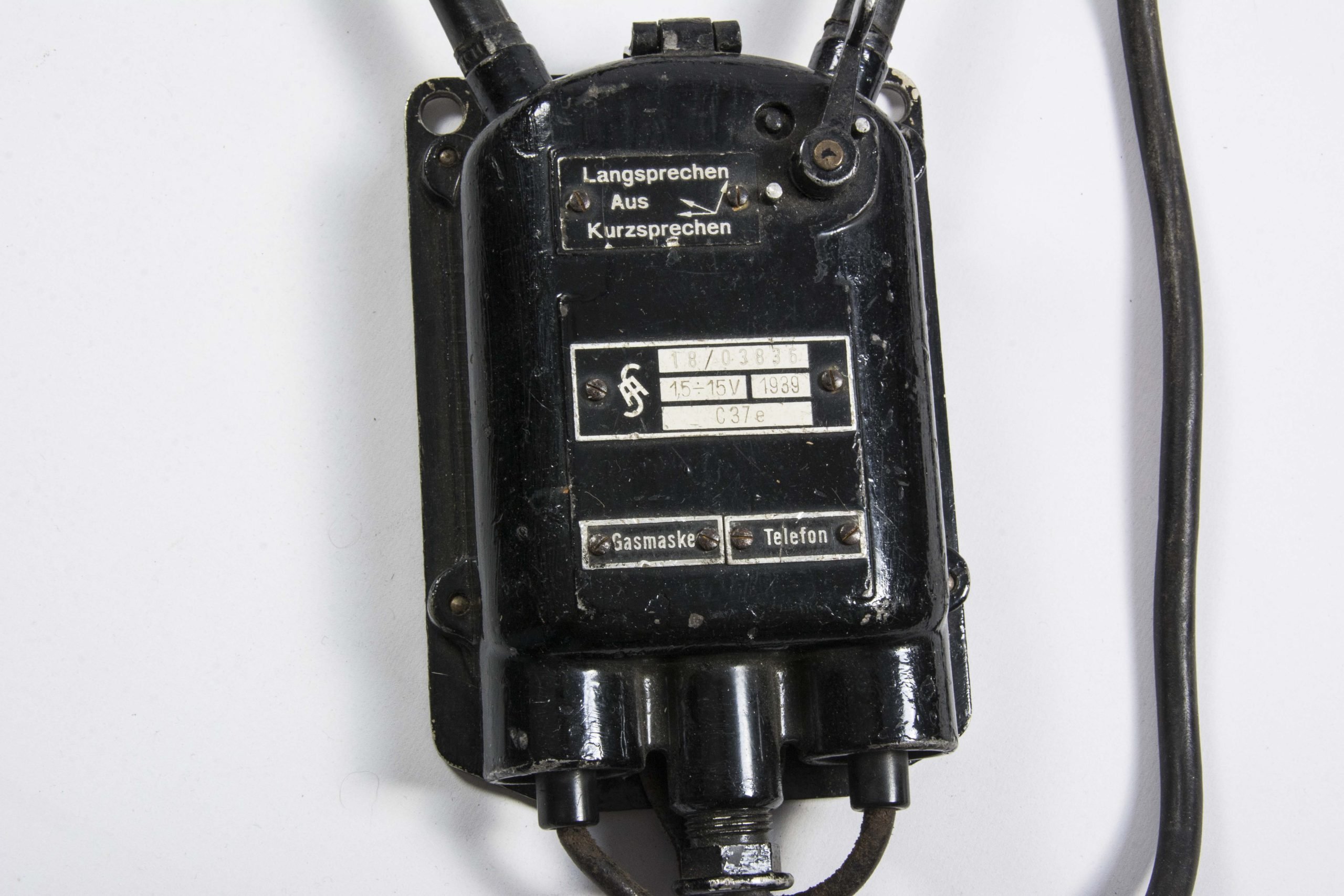 Rare pre war complete (!) coastal artillery communication headset — image 5