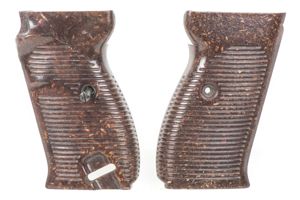 Bakelite P38 grip plates marked 1W 41